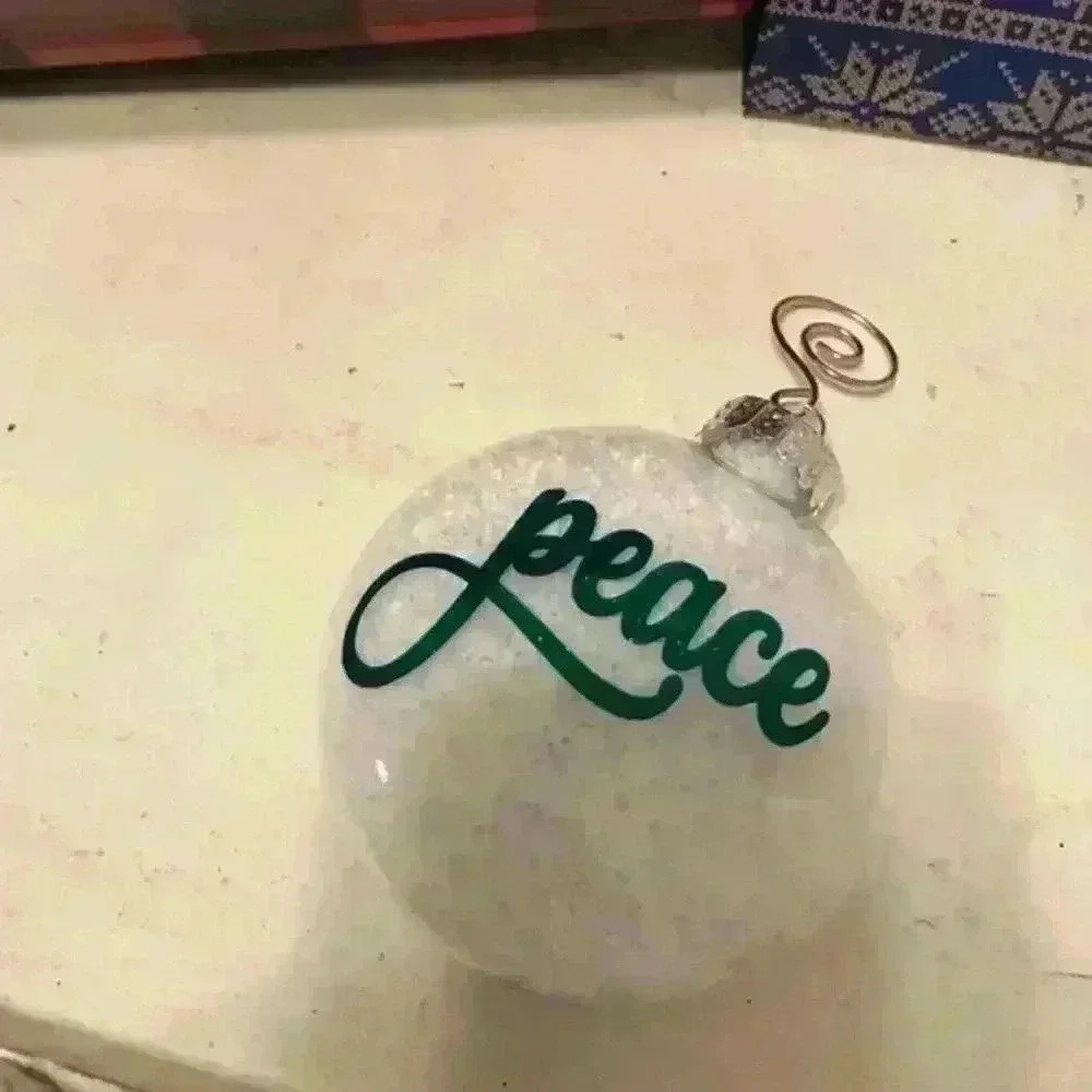 NWOT Peace Ornament - free w any purchase